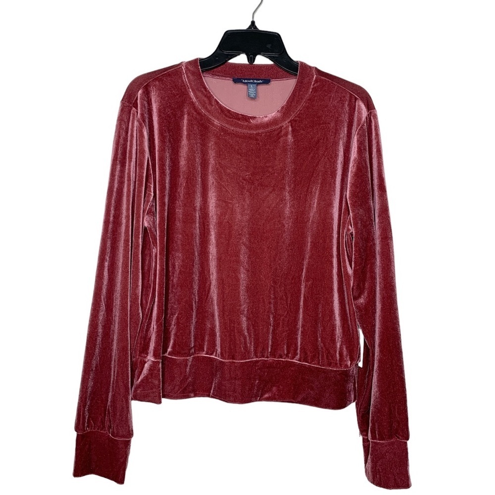 Modcloth Touch and Go Velour Pullover Sweatshirt